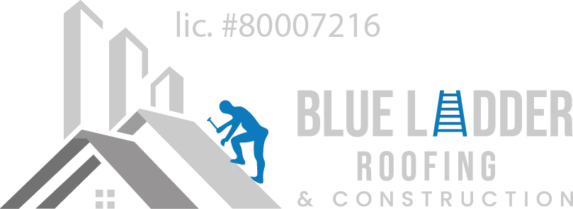 Business logo for Blue Ladder Roofing & Construction